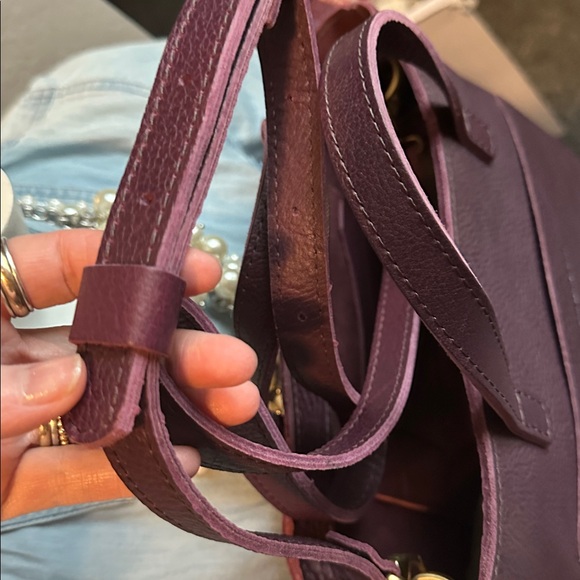 π¦ PLG Plum medium zip crossbody tote NEW card holder makeup utility bag - Picture 14 of 17